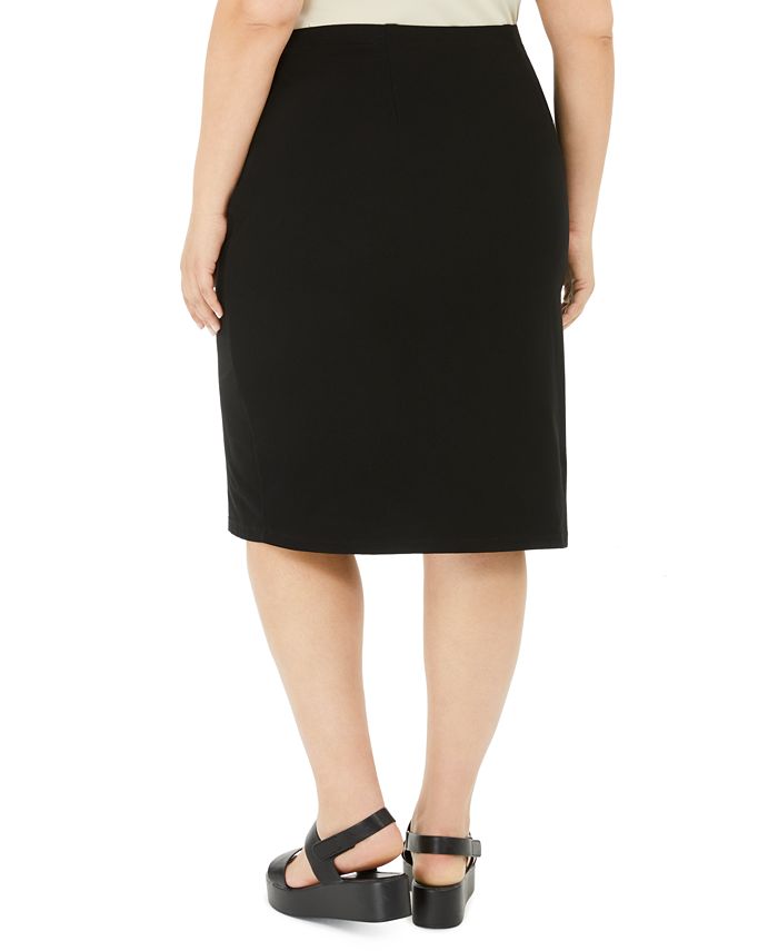 Eileen Fisher Plus Size High-Waist Pencil Skirt - Macy's