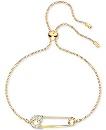 Safety pin bracelet clearance swarovski