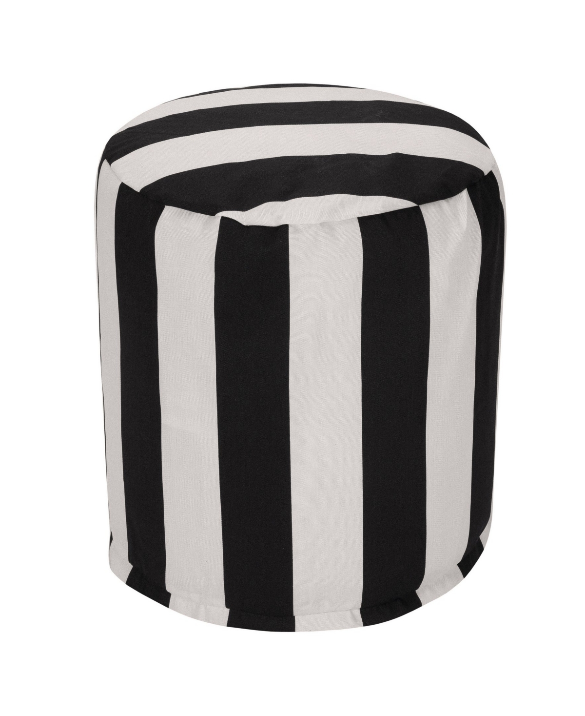 UPC 859072204232 product image for Majestic Home Goods Vertical Stripe Ottoman Round Pouf 16