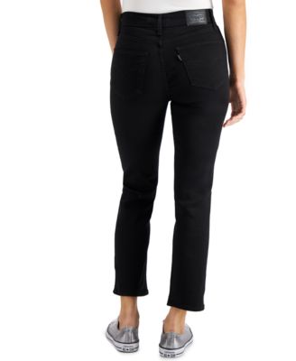 724 high rise straight crop women's jeans white