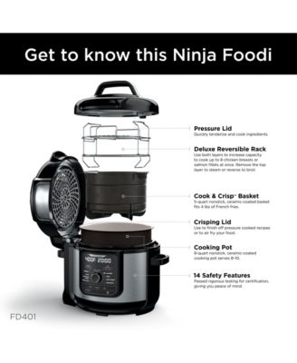 Ninja Foodi 8-Qt. 9-in-1 Deluxe XL Pressure Cooker & Air Fryer ...