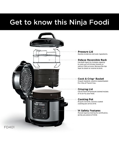 Ninja Foodi 8Qt. 9in1 Deluxe XL Pressure Cooker & Air Fryer