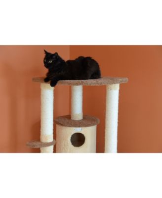 Armarkat Multi-Level Real Wood Cat Tower, Cat Scratching Furniture