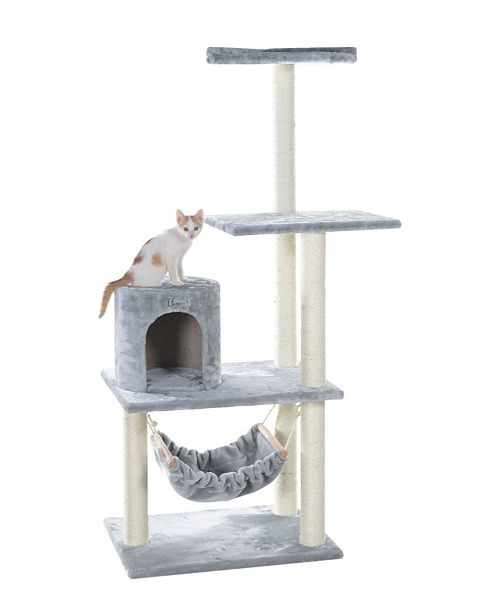 Gleepet Cat Tree With Hammock And Round Condo Reviews Home