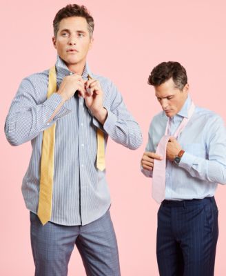 Men's The Minimalist Brown Leather Strap Watch 44mm