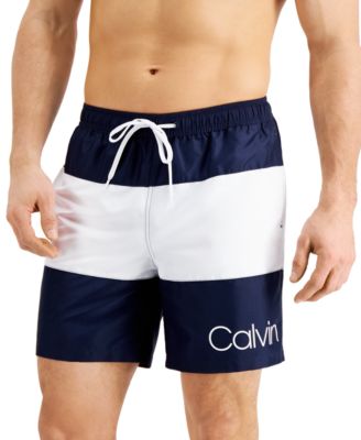 macy's calvin klein swim trunks