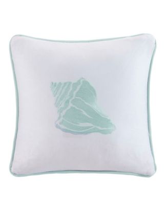 Harbor House - Coastline Embroidered 16" Square Decorative Pillow