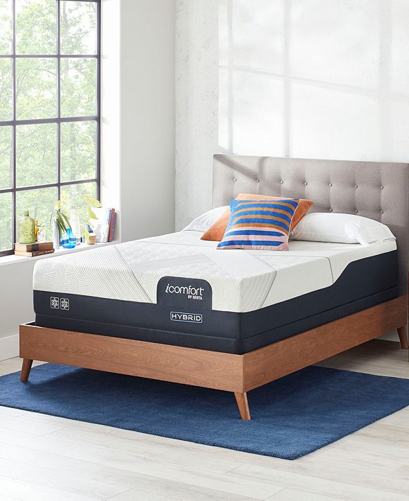 Serta by CF 2000 12.5" Hybrid Firm Mattress Set Queen