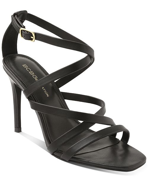 bcbgeneration braided heeled sandals