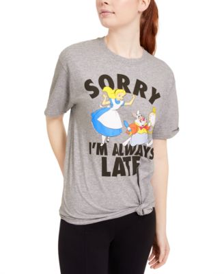 Disney - Juniors' Alice In Wonderland Graphic-Print T-Shirt