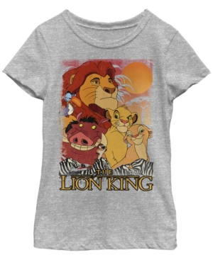 Big Girls Lion King Paste Short Sleeve T-shirt