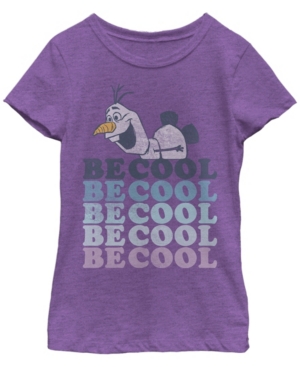 Big Girls Frozen 2 Olaf Be Cool Short Sleeve T-shirt