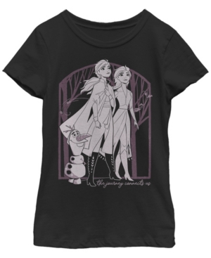 Big Girls Frozen 2 Forest Frame Short Sleeve T-shirt