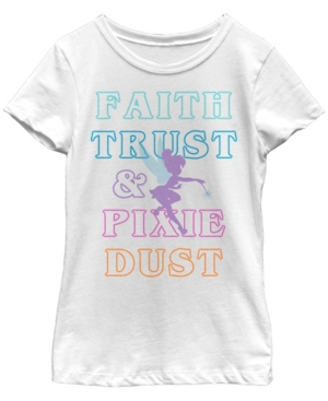 Big Girls Tinkerbell Faith Trust Pixie Dust Short Sleeve T-shirt