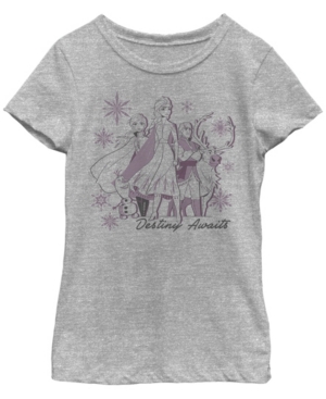 Big Girls Frozen 2 Destiny Awaits Short Sleeve T-shirt
