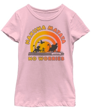 Big Girls Lion King No Worries Short Sleeve T-shirt