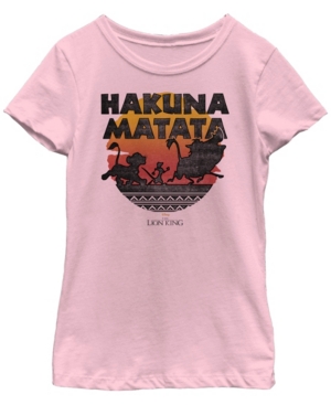 Big Girls Lion King Hakuna Silos Short Sleeve T-shirt