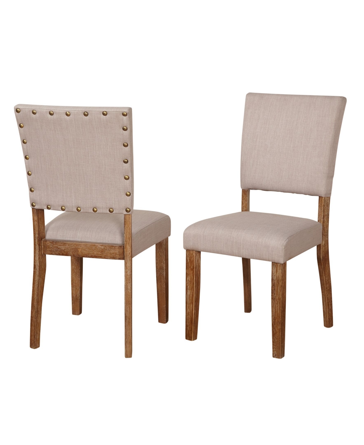 Buylateral Provence Nailhead Parson Dining Chairs Set of 2
