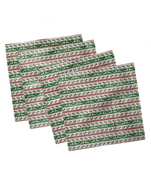 Ambesonne Christmas Set of 4 Napkins 12