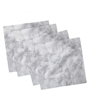 Ambesonne Marble Set of 4 Napkins 12
