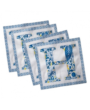 Ambesonne Letter H Set of 4 Napkins 12