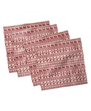 Ambesonne Nordic Set of 4 Napkins 12