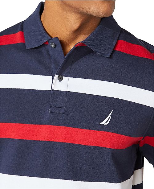 Nautica Men's ClassicFit Interlock Stripe Polo Shirt & Reviews Polos