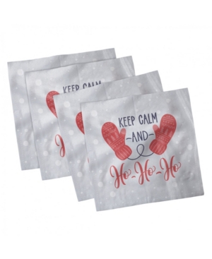 Ambesonne Keep Calm Set of 4 Napkins 12