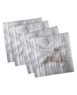 Ambesonne Deer Set of 4 Napkins 12