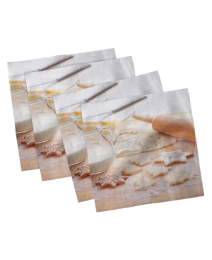 Ambesonne Cookie Set of 4 Napkins 12