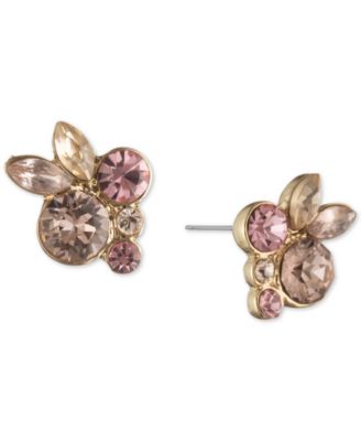 Givenchy - Crystal Floral Cluster Stud Earrings