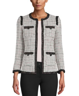 anne klein tweed coats & jackets