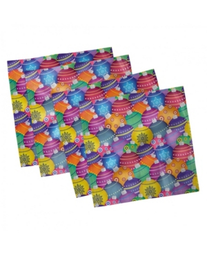 Ambesonne Christmas Set of 4 Napkins 18