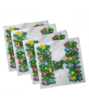 Ambesonne Letter H Set of 4 Napkins 18