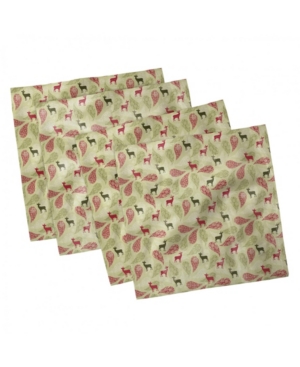 Ambesonne Deer Set of 4 Napkins 18