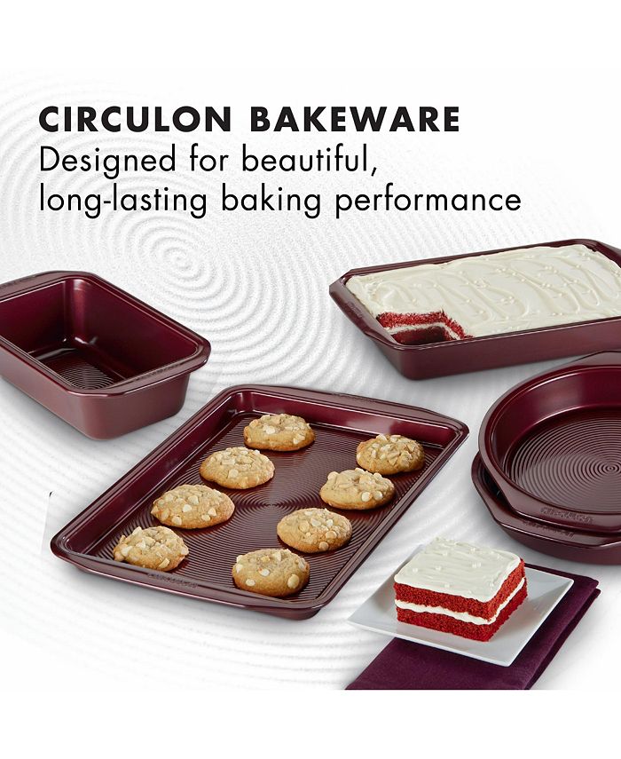 Circulon Nonstick 5Pc. Set, Merlot & Reviews Bakeware Kitchen Macy's