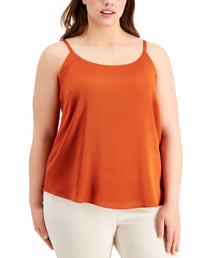 Bar III Trendy Plus Size Solid Cami, Created for Macy's Macy's