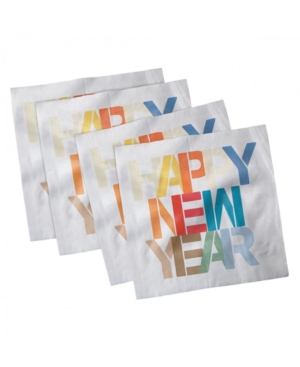 Ambesonne Happy New Year Set of 4 Napkins 18