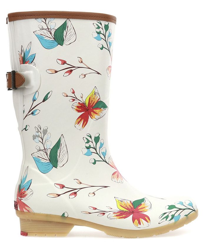 Chooka mid calf rain boots top