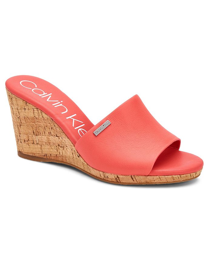 Calvin Klein Women's Britta Wedge Sandals, Created for Macy's & Reviews -  Sandals - Shoes - Macy's