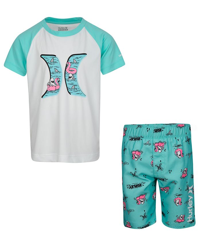 Hurley Little Boys 2Pc. Shark Rash Guard Set Macy's