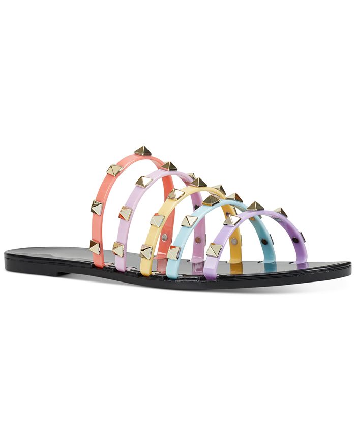 Nine West Women s Charli Flat Slide Jelly Sandals Macy s