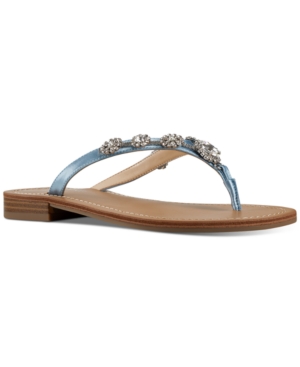 Nine West Women's X Neil Lane Perfect Flat Thong Sandals Women's Shoes