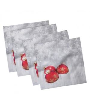 Ambesonne Christmas Set of 4 Napkins 18