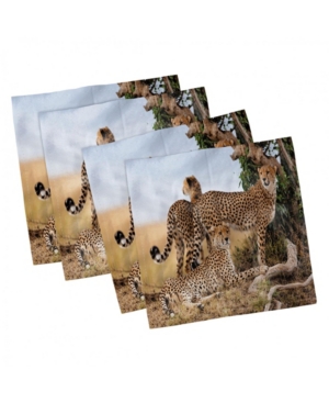Ambesonne Africa Set of 4 Napkins 18