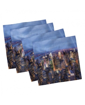 Ambesonne New York Set of 4 Napkins 18