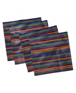 Ambesonne Tribal Set of 4 Napkins 18