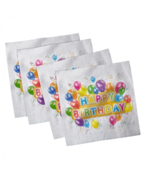 Ambesonne Birthday Set of 4 Napkins 18