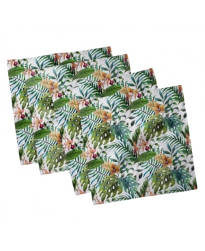 Ambesonne Leaf Set of 4 Napkins 18