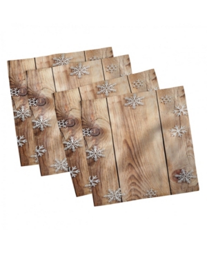 Ambesonne Christmas Set of 4 Napkins 18